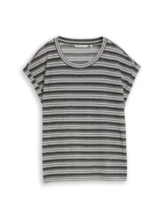 Foto van product TOM TAILOR DENIM Shirt zwart / wit