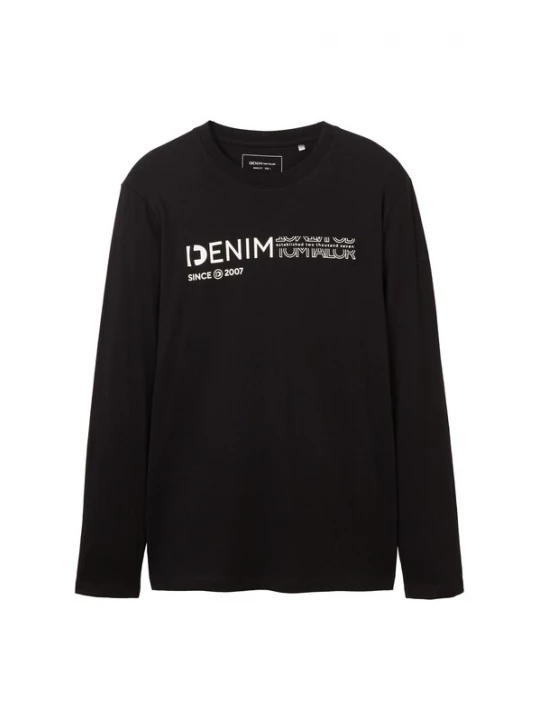 Foto van product TOM TAILOR DENIM Shirt zwart / wit