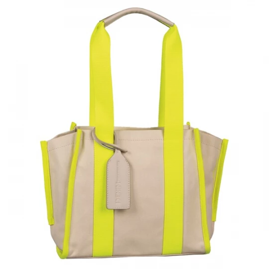 Foto van product TOM TAILOR DENIM Shopper 'Alani' taupe / neongeel