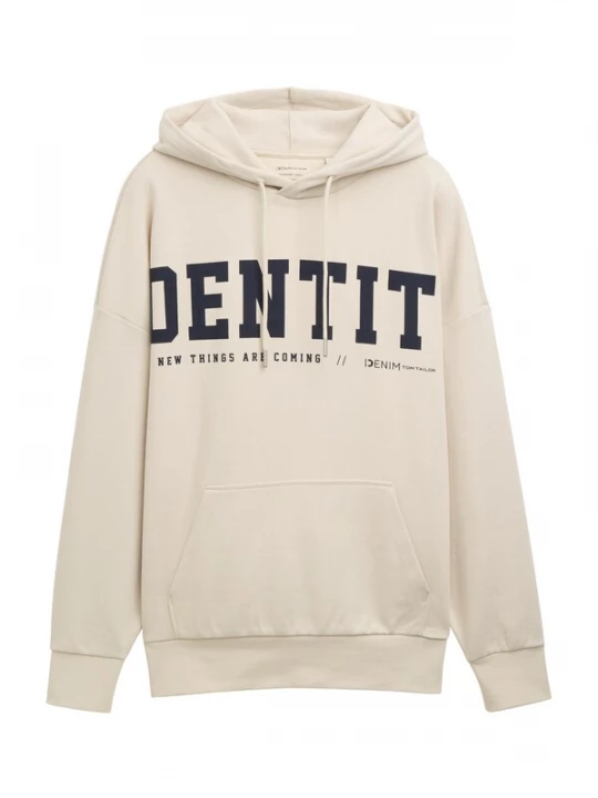 Foto van product TOM TAILOR DENIM Sweatshirt beige / zwart