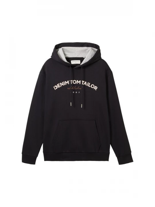 Foto van product TOM TAILOR DENIM Sweatshirt bruin / zwart / wit