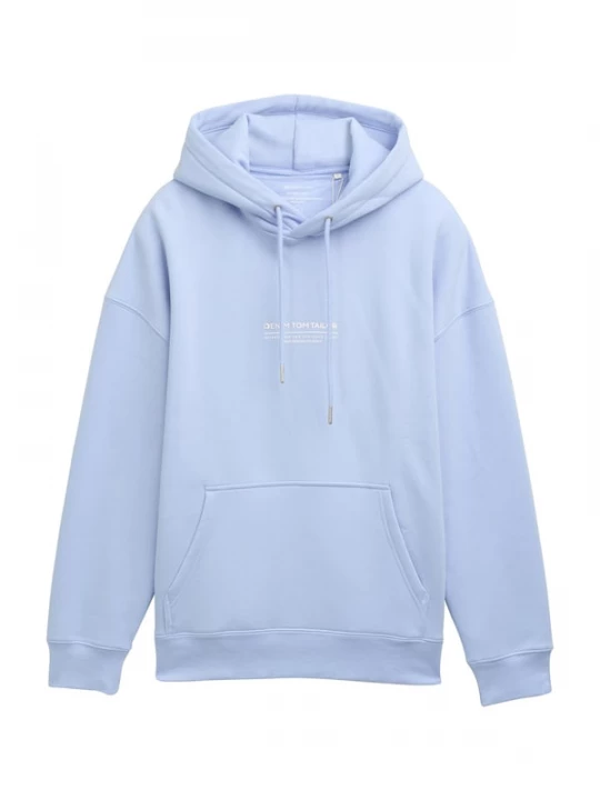 Foto van product TOM TAILOR DENIM Sweatshirt lichtblauw / wit
