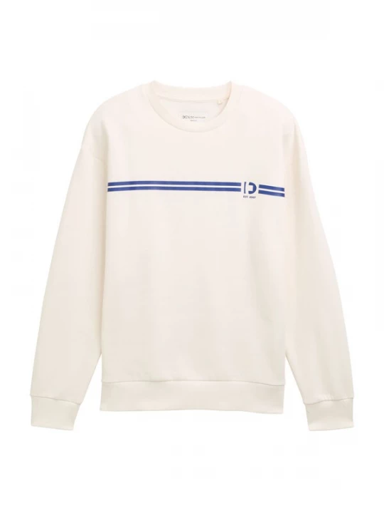 Foto van product TOM TAILOR DENIM Sweatshirt marine / wit