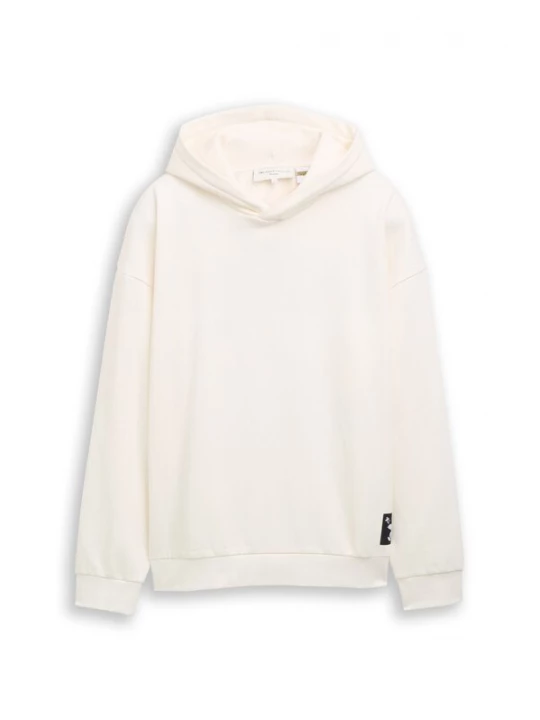 Foto van product TOM TAILOR DENIM Sweatshirt rood / zwart / natuurwit