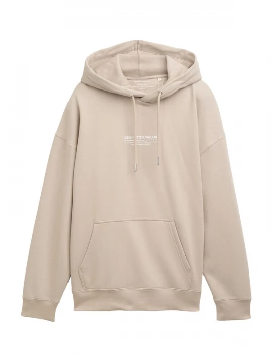 Foto van product TOM TAILOR DENIM Sweatshirt taupe / wit