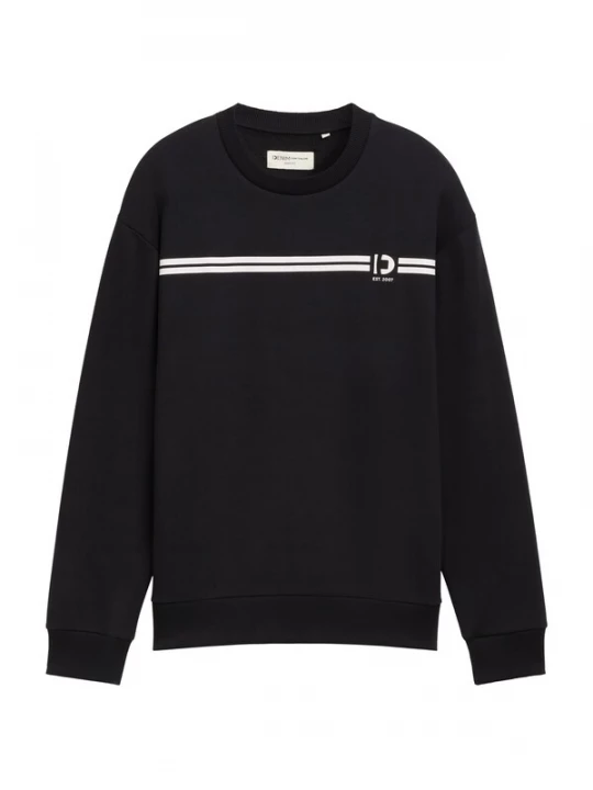 Foto van product TOM TAILOR DENIM Sweatshirt zwart / wit