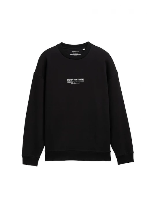 Foto van product TOM TAILOR DENIM Sweatshirt zwart / wit