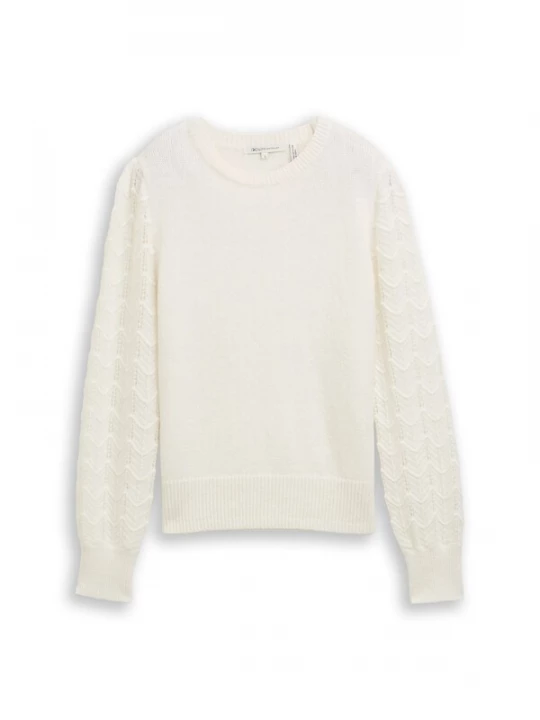 Foto van product TOM TAILOR DENIM Trui offwhite