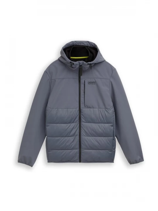 Foto van product TOM TAILOR DENIM Tussenjas basaltgrijs / zwart