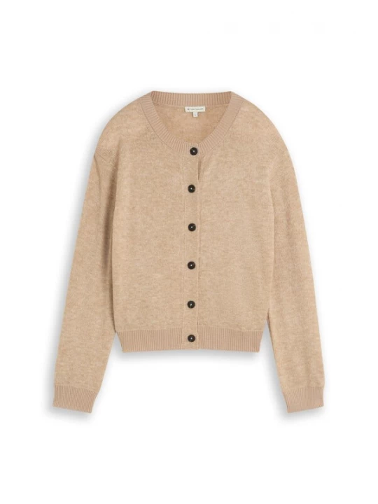 Foto van product TOM TAILOR Gebreid vest beige gemêleerd