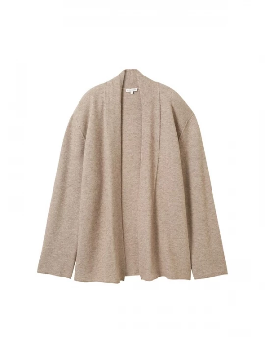 Foto van product TOM TAILOR Gebreid vest beige gemêleerd
