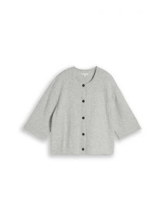 Foto van product TOM TAILOR Gebreid vest grijs gemêleerd