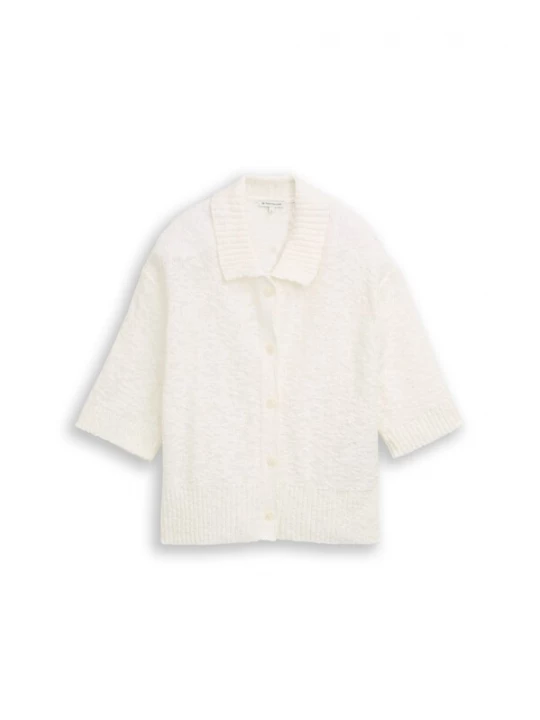 Foto van product TOM TAILOR Gebreid vest wolwit