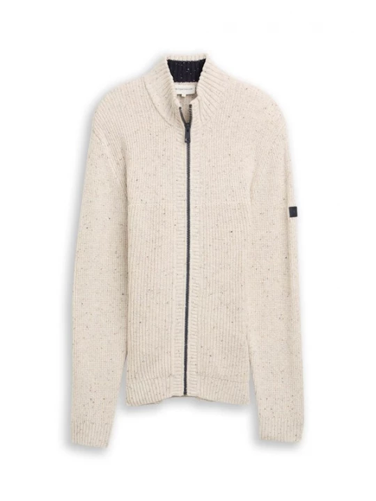 Foto van product TOM TAILOR Gebreid vest wolwit