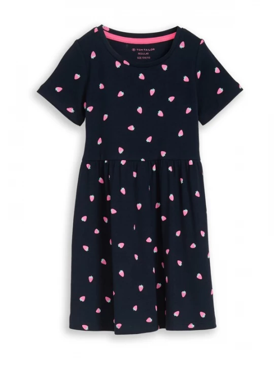 Foto van product TOM TAILOR Jurk donkerblauw / mintgroen / rosa