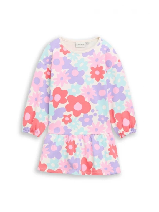 Foto van product TOM TAILOR Jurk lavendel / framboos / oudroze / wit