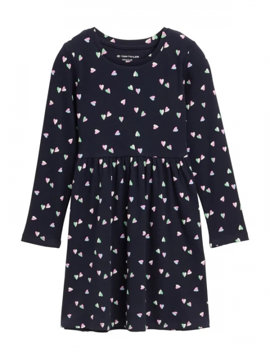 Foto van product TOM TAILOR Jurk navy / neongroen / lichtroze