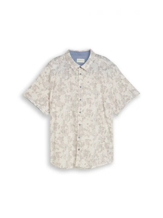 Foto van product TOM TAILOR Men + Overhemd beige / lichtgrijs