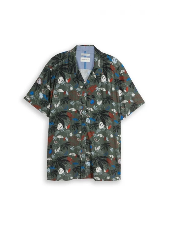 Foto van product TOM TAILOR Men + Overhemd blauw / donkergroen