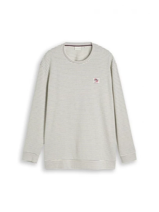 Foto van product TOM TAILOR Men + Shirt donkergrijs / rood / offwhite