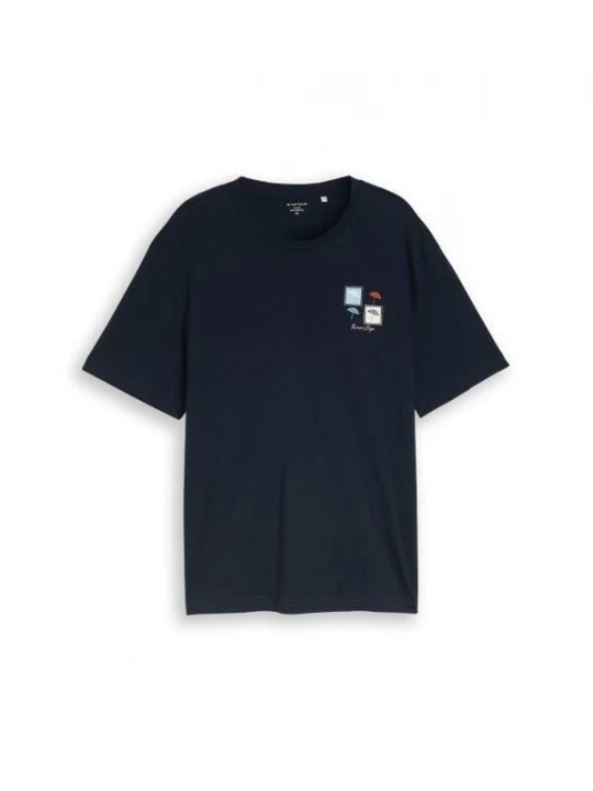 Foto van product TOM TAILOR Men + Shirt navy / lichtblauw / oranje / wit