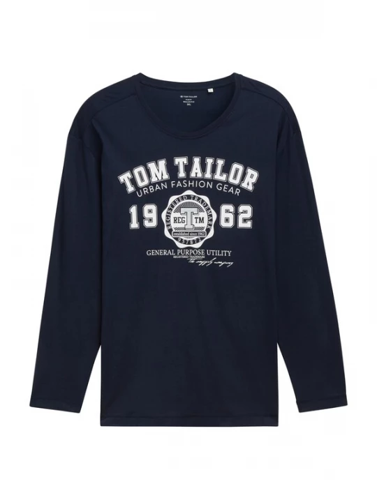 Foto van product TOM TAILOR Men + Shirt navy / wit