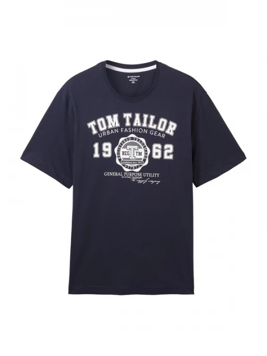 Foto van product TOM TAILOR Men + Shirt navy / wit