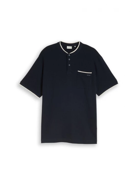 Foto van product TOM TAILOR Men + Shirt navy / wit