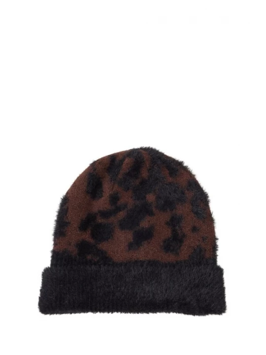 Foto van product TOM TAILOR Muts donkerbruin / zwart