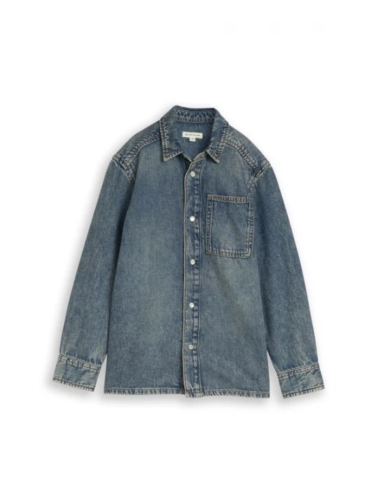 Foto van product TOM TAILOR Overhemd blauw denim