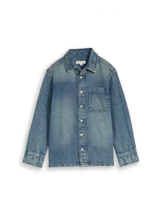 Foto van product TOM TAILOR Overhemd blauw denim