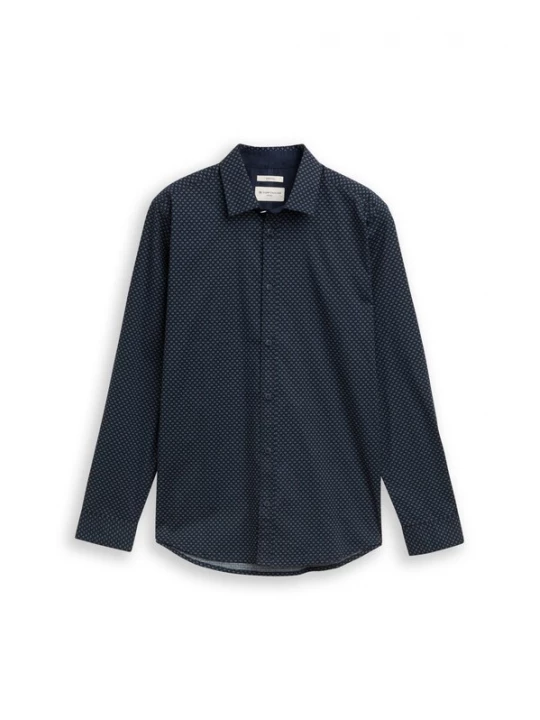 Foto van product TOM TAILOR Overhemd blauw / donkerblauw / wit