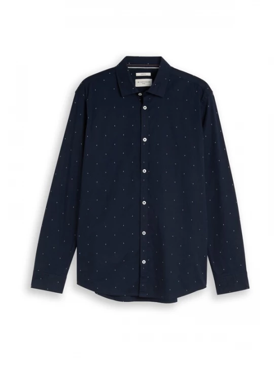 Foto van product TOM TAILOR Overhemd donkerblauw / wit