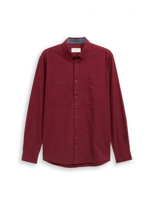 Foto van product TOM TAILOR Overhemd donkerrood