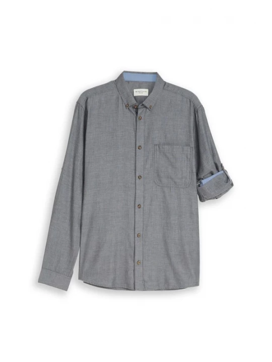 Foto van product TOM TAILOR Overhemd grijs / wit
