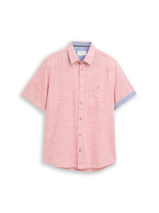 Foto van product TOM TAILOR Overhemd kobaltblauw / rood gemêleerd