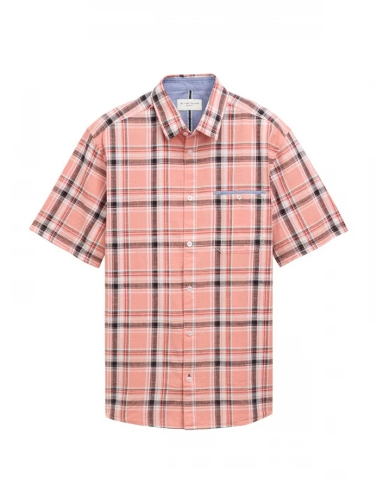 Foto van product TOM TAILOR Overhemd koraal / zwart / wit