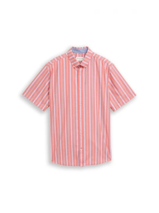 Foto van product TOM TAILOR Overhemd lichtblauw / knalrood / zwart / wit