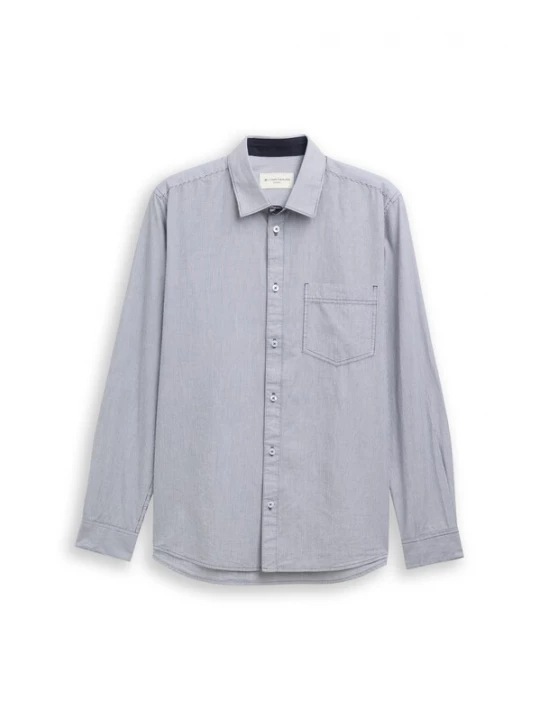 Foto van product TOM TAILOR Overhemd lichtblauw / wit