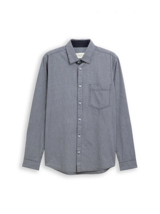 Foto van product TOM TAILOR Overhemd marine / wit