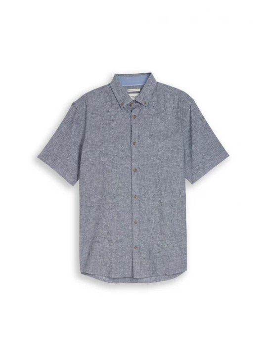 Foto van product TOM TAILOR Overhemd navy / blauw gemêleerd / cognac / wit