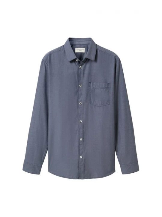 Foto van product TOM TAILOR Overhemd navy / donkerblauw / wit