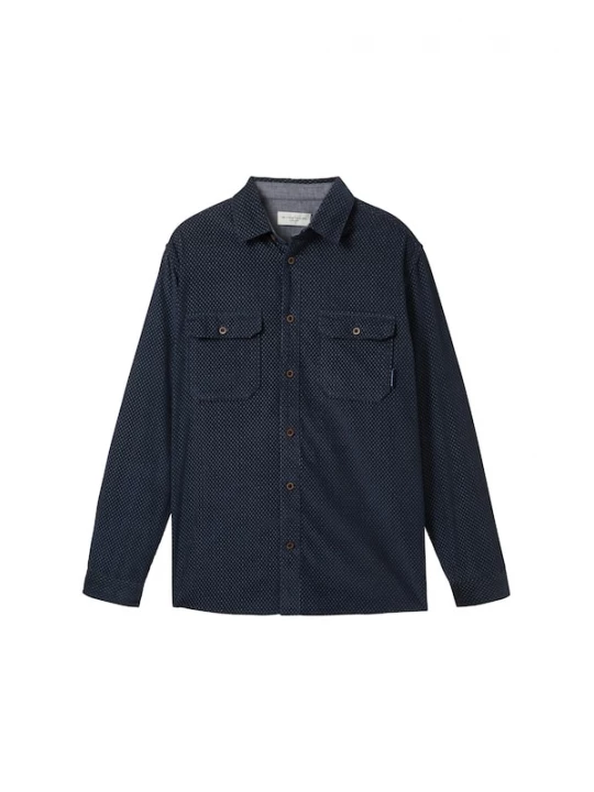 Foto van product TOM TAILOR Overhemd navy / grijs
