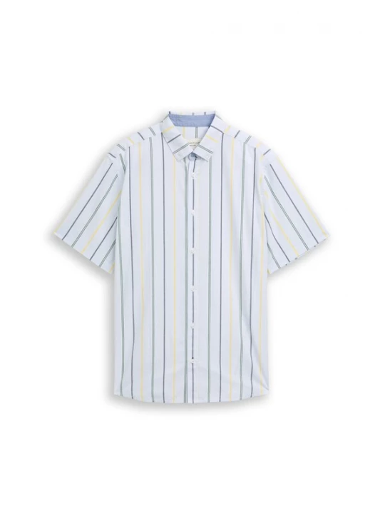 Foto van product TOM TAILOR Overhemd navy / lichtblauw / geel / groen