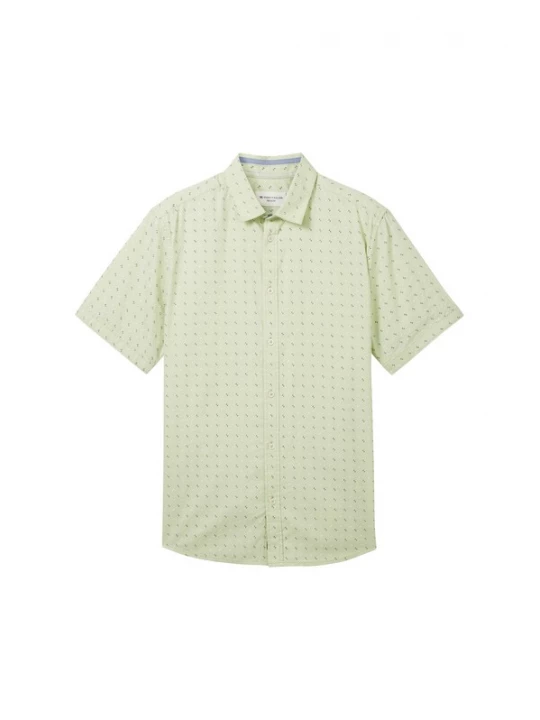 Foto van product TOM TAILOR Overhemd pastelgroen / zwart / wit