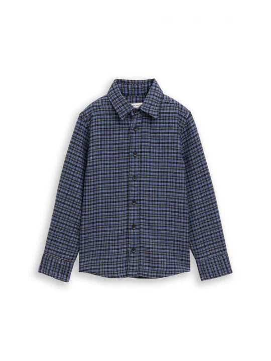Foto van product TOM TAILOR Overhemd violetblauw / zwart / wit