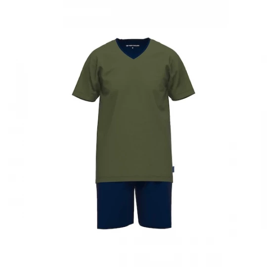 Foto van product TOM TAILOR Pyjama kort donkerblauw / kaki