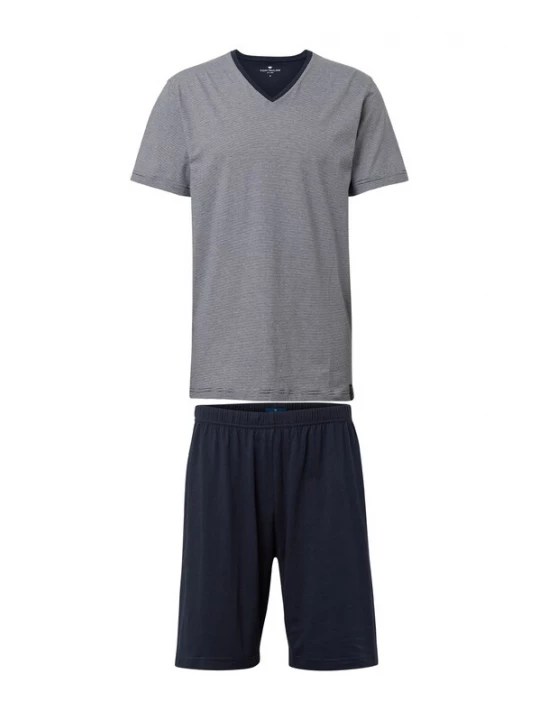 Foto van product TOM TAILOR Pyjama kort nachtblauw / donkergrijs
