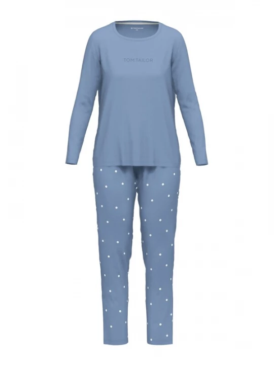 Foto van product TOM TAILOR Pyjama lichtblauw / wit