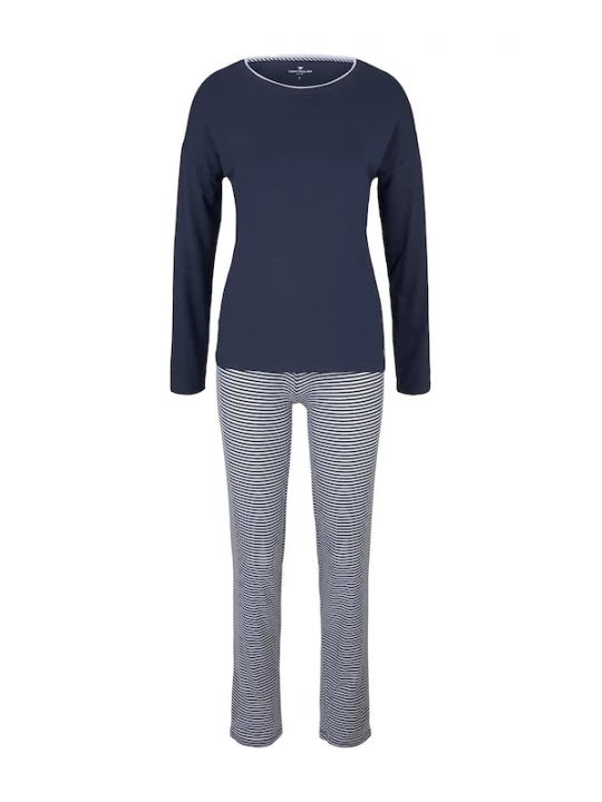 Foto van product TOM TAILOR Pyjama navy / wit